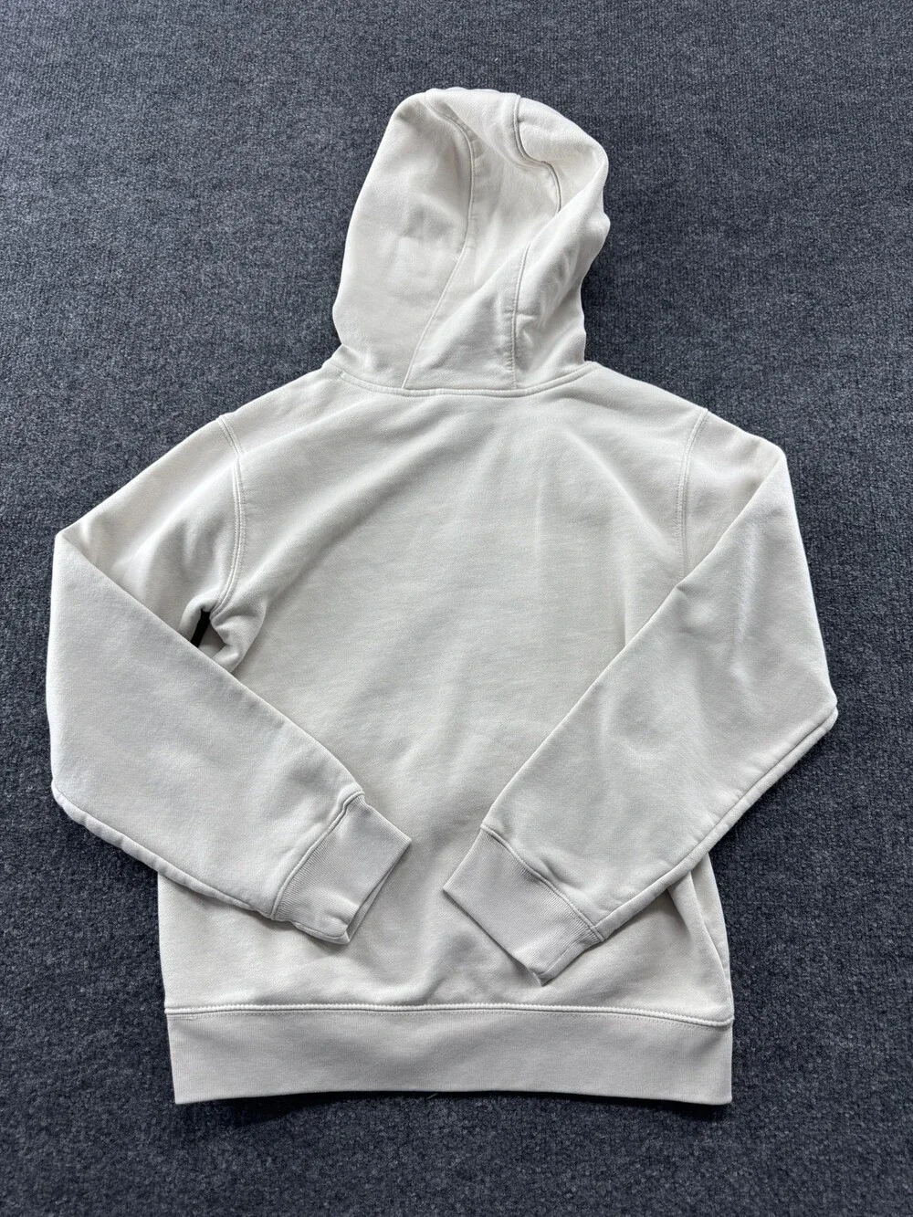 Carhartt Hoodie Sweatshirt Kids 12 White Fleece Graphic Pullover Kangaroo Pocket